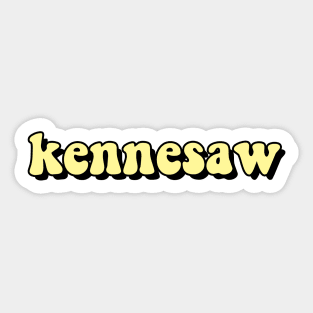 Kennesaw Soft Yellow Sticker